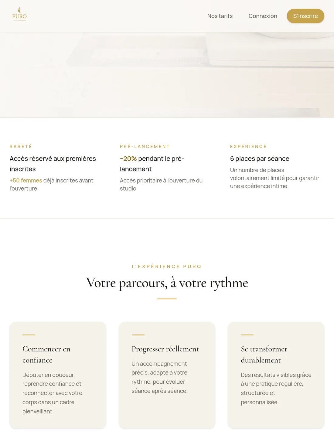 PURO — parcours client sur tablette